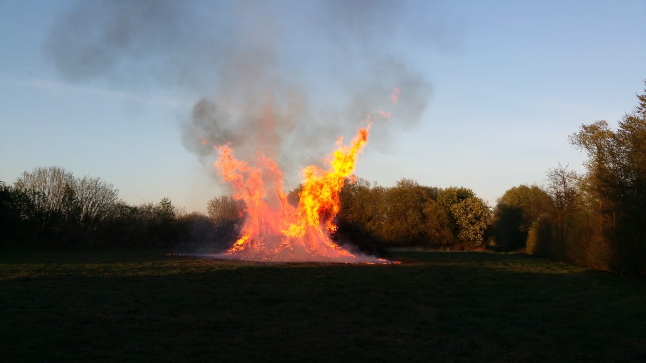 Osterfeuer 2019 in Voitze